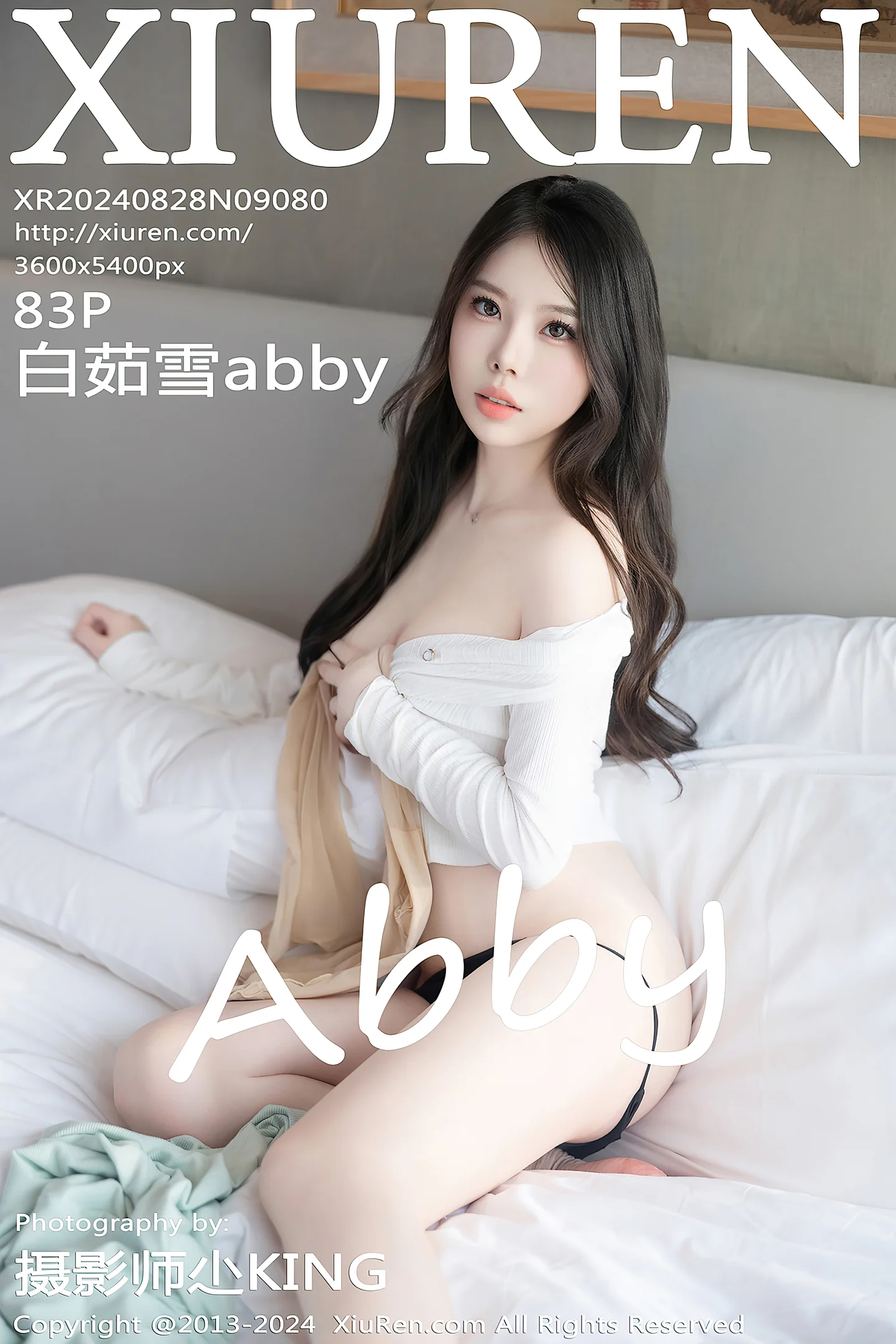 [XiuRen秀人网]No.9080_模特白茹雪abby性感浅色连衣长裙配超薄肉丝秀丰腴身材诱惑写真83P-秀人网 - XiuRen.Space